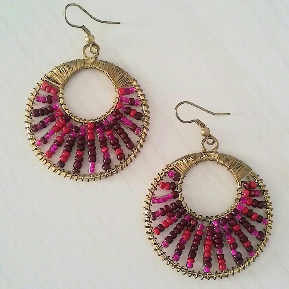 Beaded earrings NWOT